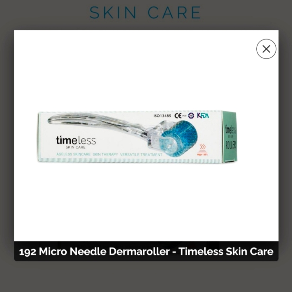 Timeless skincare dermaroller.